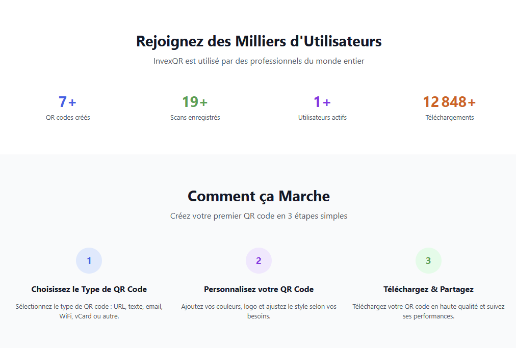 👉 InvexQR – Générateur de QR Codes personnalisés