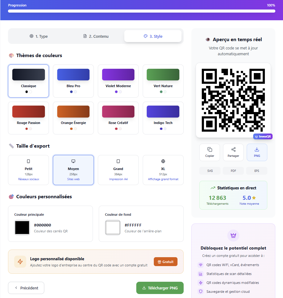 👉 InvexQR – Générateur de QR Codes personnalisés