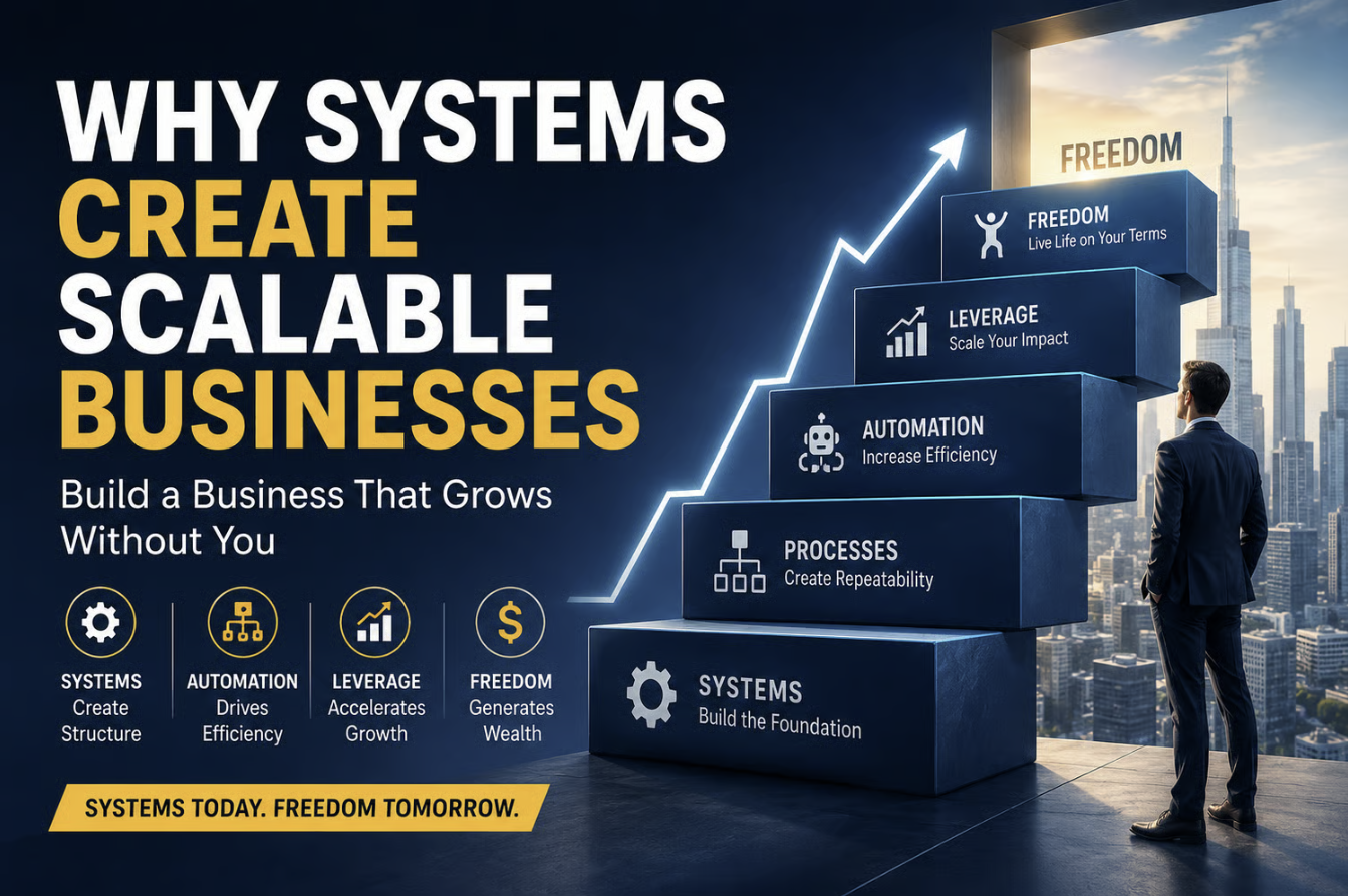 Why Systems Create Scalable Businesses The Hidden Reason Most Businesses Never Scale