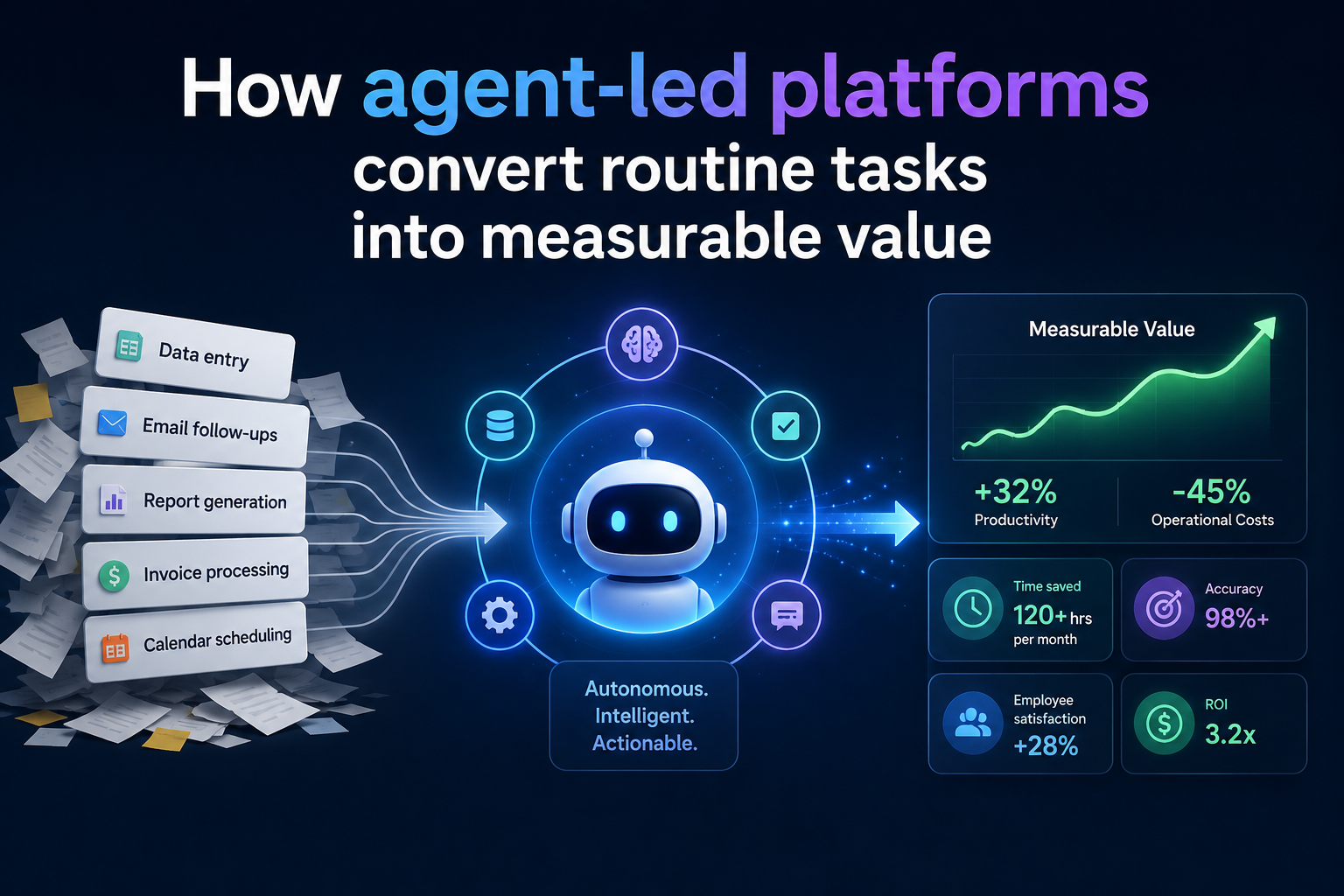 How agent-led platforms convert routine tasks into measurable value